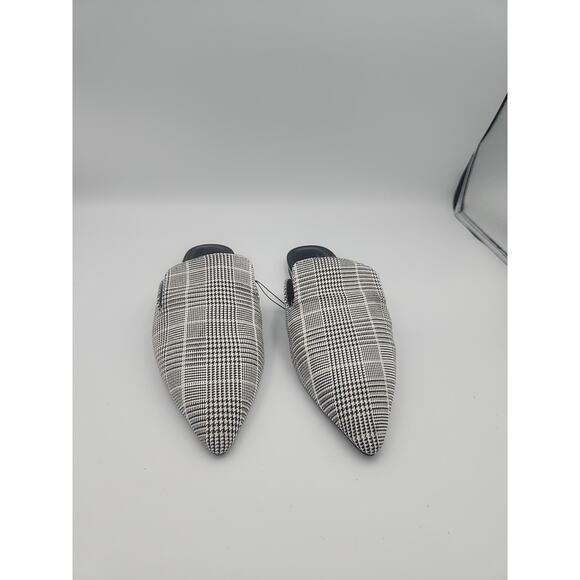 Forever 21 Black/white Tweed Houndstooth‎ Mules - Picture 1 of 5